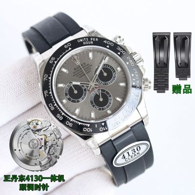 C Factory ROLEX Daytona  Rubber Straps for Rolex Steel 904L Replica Watch